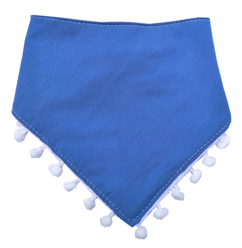 royal blue Global коралловый флисовый шарф с бахромой слюнявчик полотенце детские волосы мяч слюнявчик полотенце нагрудник - Цвет: royal blue