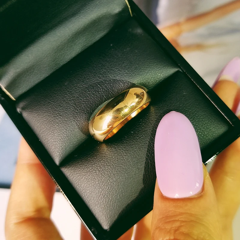 Titanium цвета розового золота цвет для мужчин кольцо вечности мужской помолвки