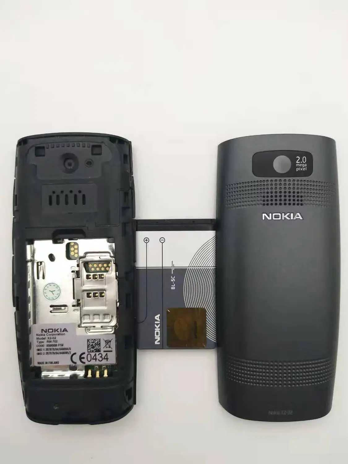 Nokia X2 02 отремонтированы Оригинальный разблокирована одножильный ОС симбиан Bluetooth