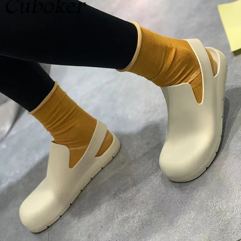 

Fashion Brand Women Flat Sandals Round Toe Rubber Strap Slip On Slides Casual Vacation Beach Slippers Flat Shoes For Women Mujer