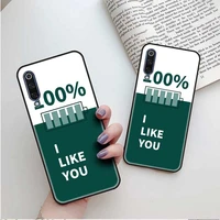 for xiaomi redmi 6 7 8 9 6a 7a 8a note 6 7 8 pro 8t 9t shells soft tpu i love you stylish simple design phone cases black covers