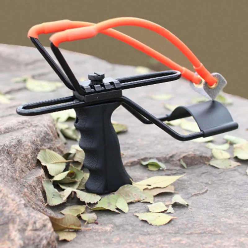 

Stainless steel high power slingshot hunting slingshot slingshot with rubber professional strong slingshot adult outdoor game
