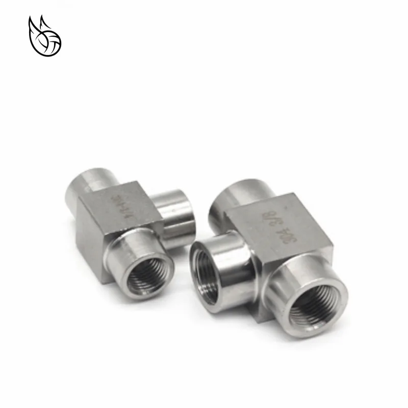 SS304 1/8 &quot1/4&quot 3/8 &quot1/2&quot 3/4 &quotBSP Женский тройник с резьбой 3 способа 304 из