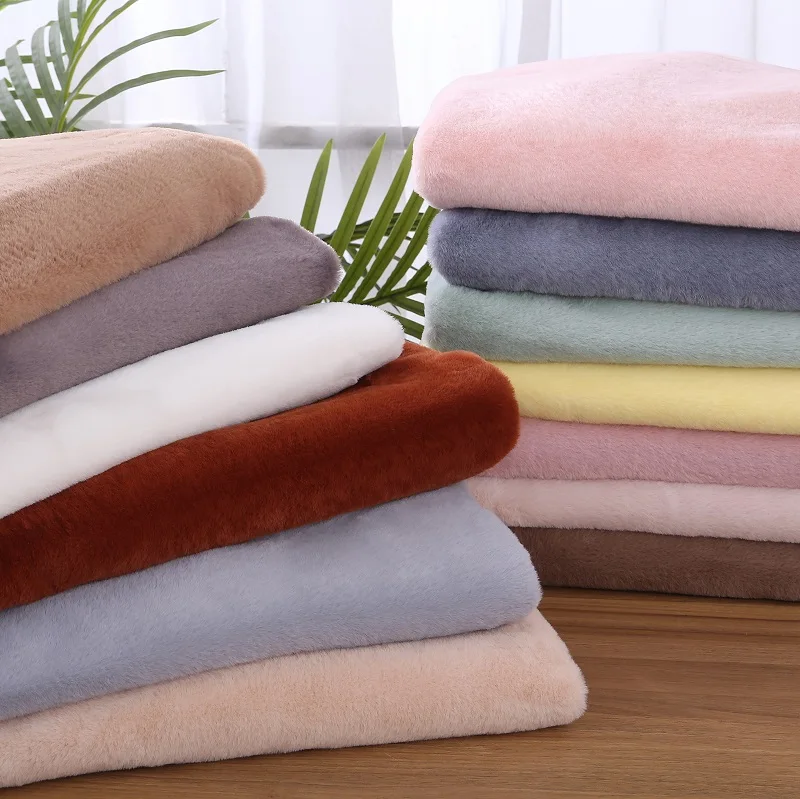 Супермягкая искусственная плюшевая ткань из кроличьего меха 50/50 см имитация