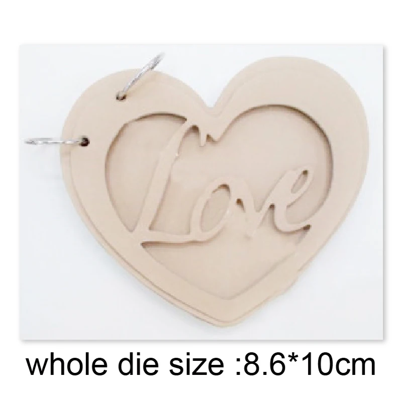 

Letter Love Heart Frame Metal Cutting Dies for DIY Scrapbooking Dies Paper Cards Making Embossing die cut Decorative craft dies
