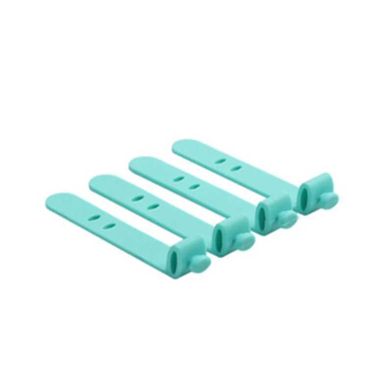 

4Pcs Silicone Cable Organizer USB Data Wrap Cord Winder Wire Protector Holder Office Stationary Desk Set Accessories Supplies