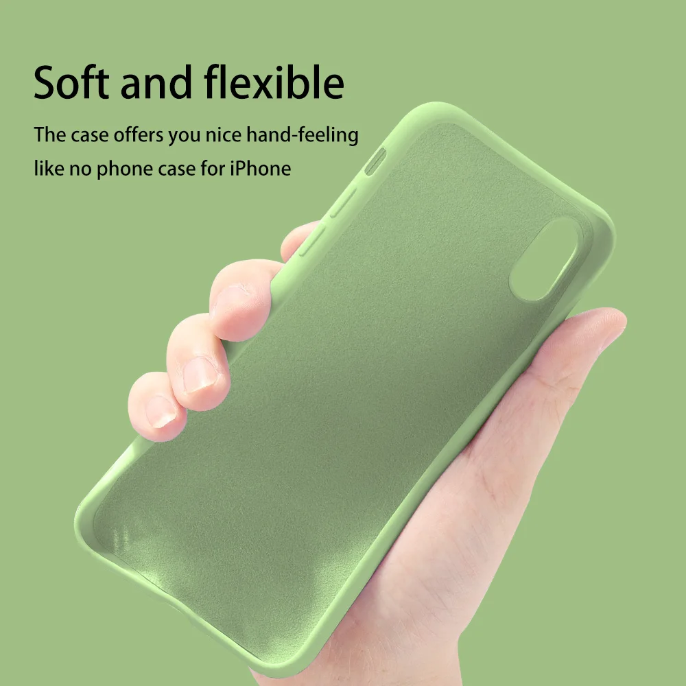 For Apple iPhone 11 Pro Max 5.8 inch 2019 Original Liquid Silicone Phone Case 7 8 6 plus XR XS Back Cover case |