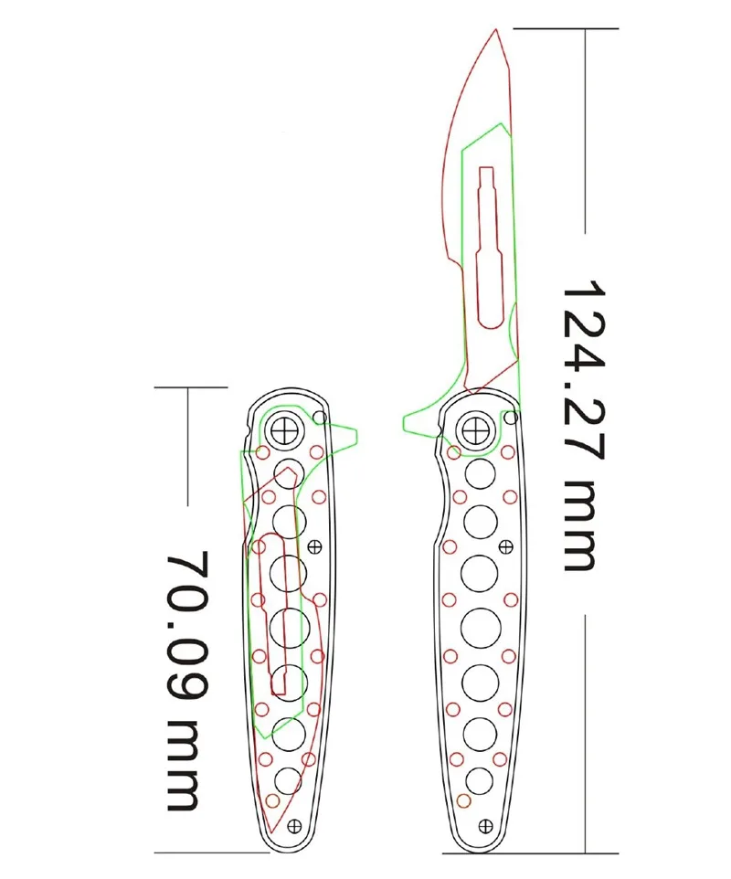 Универсальный нож из титана полый для резки бумаги ящик лезвия открытый Экспресс