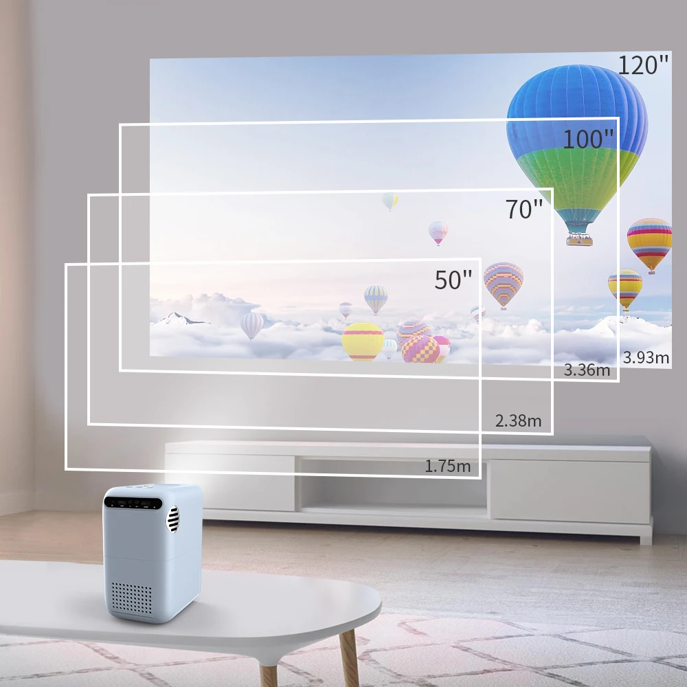 Портативный проектор Beamer Видео Led домашний кинотеатр вертикальный 4200 люмен