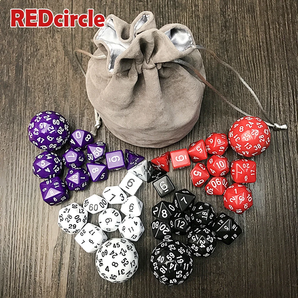 Best Sale10pcs Digital Dados TRpg Dice Set of D4 D6 D8 2xd10 D12 D20 D24 D30 D60 for Board Game Rpg Playing Men's Gift | Спорт и