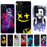 dj marshmallow case for huawei honor 8x 10 lite 20 20s 30 30s 50 50se pro y5 y6 y7 2019 p smart z 2021 fundas cover coque