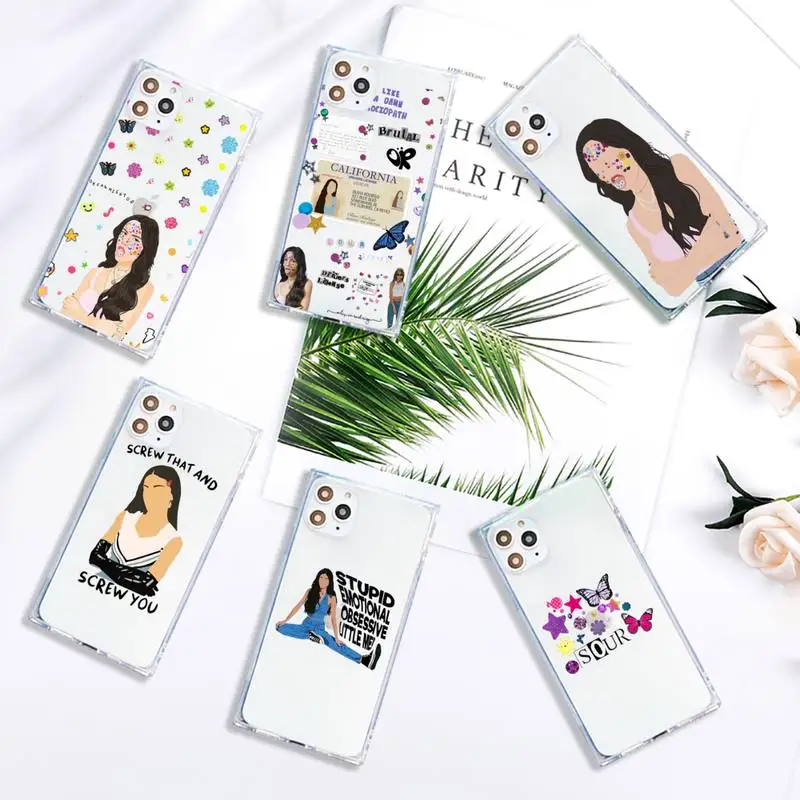 

Olivia Rodrigo new song Good 4 U Phone Case Transparent for iPhone 7 8 11 12 se 2020 mini pro X XS XR MAX Plus