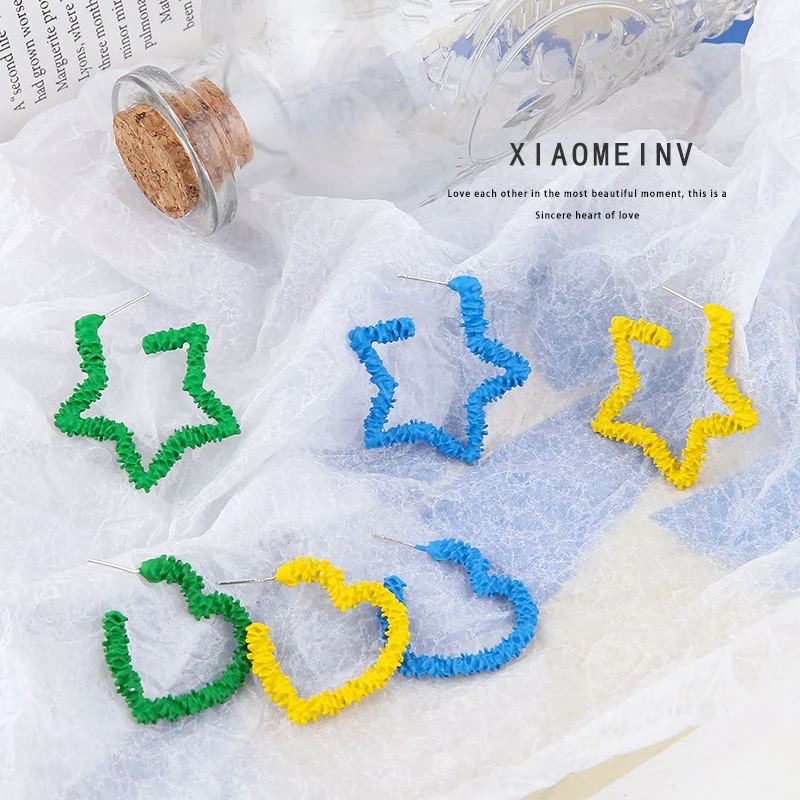 10 шт. корейские женские модные серьги для девочек матовые гвоздики с