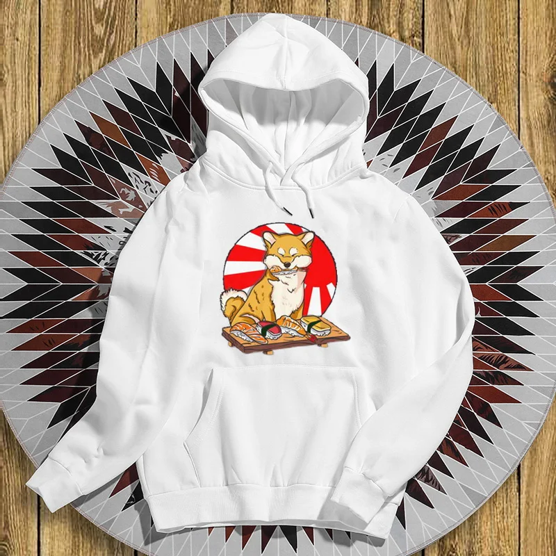 Каваи Шиба ину Толстовка суши толстовки Собака Любовник забавные худи унисекс |