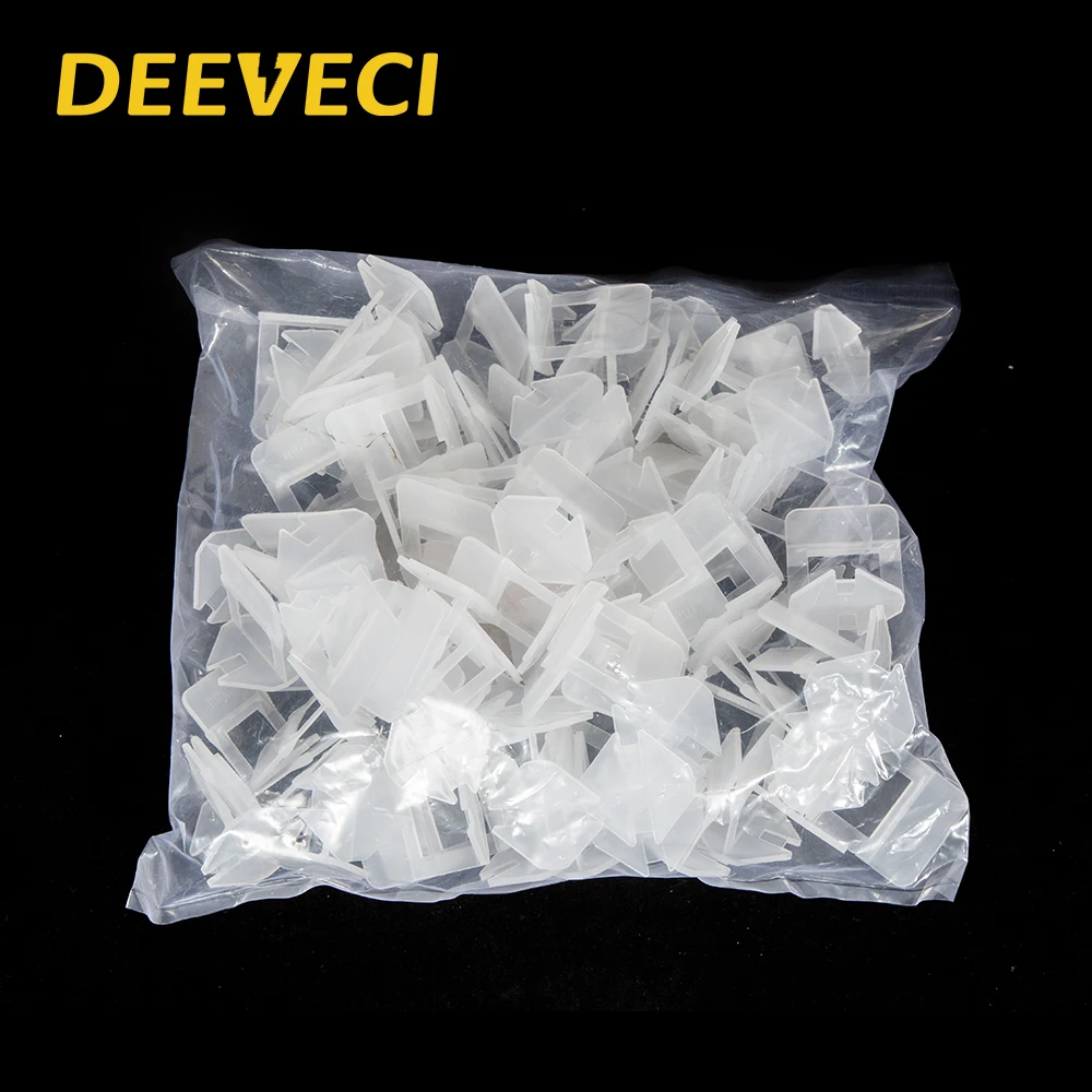 100pcs/pack Pro Tile Leveling System Clip Kit Wall Floor Tiling Spacer Tool 2mm used in 3~12mm tiles |