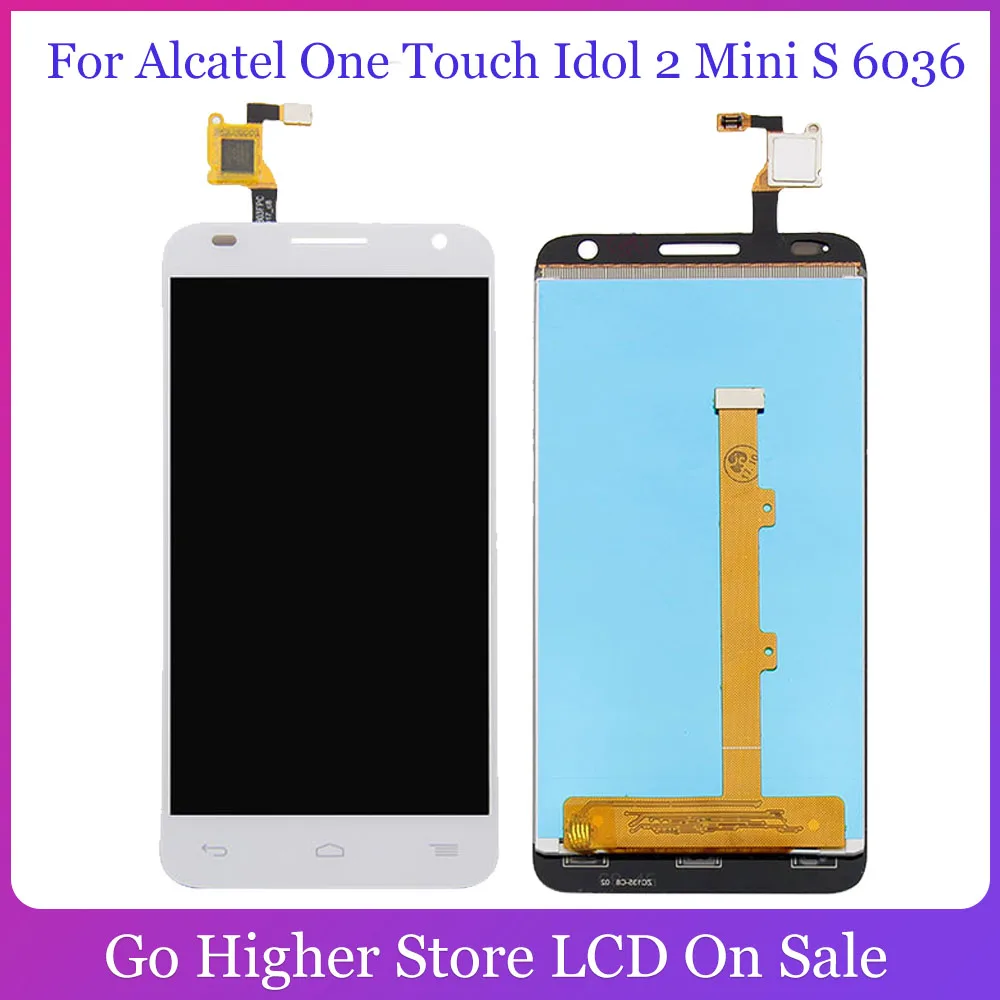 Для Alcatel One Touch Idol 2 Mini S 6036 Lcd OT6036 6036Y ЖК-дисплей дигитайзер экран сенсорная панель