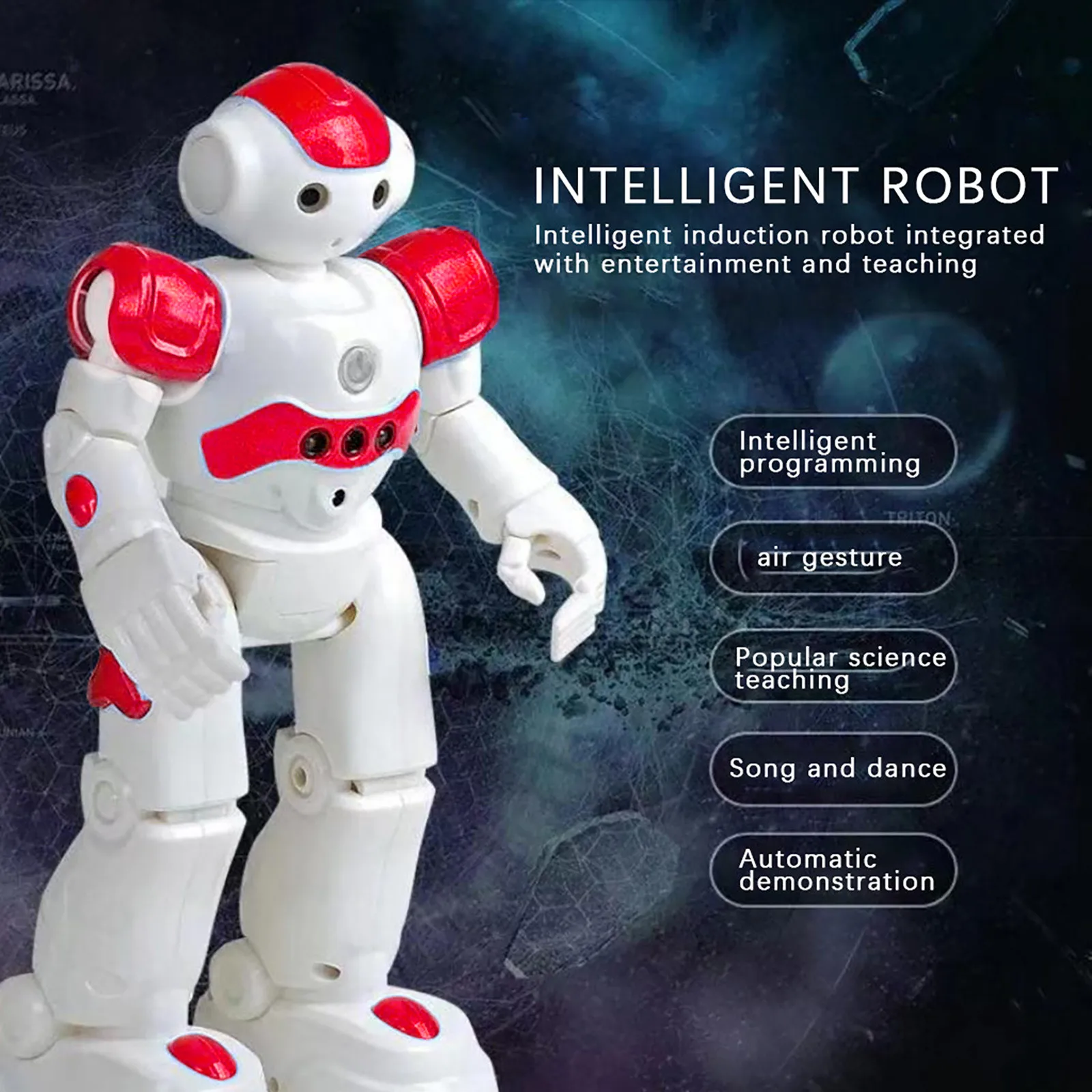 Intelligent Early Education Remote Control Robot Puzzle Boy Children's Toy Gesture Induction Usb Charging #3 | Игрушки и хобби