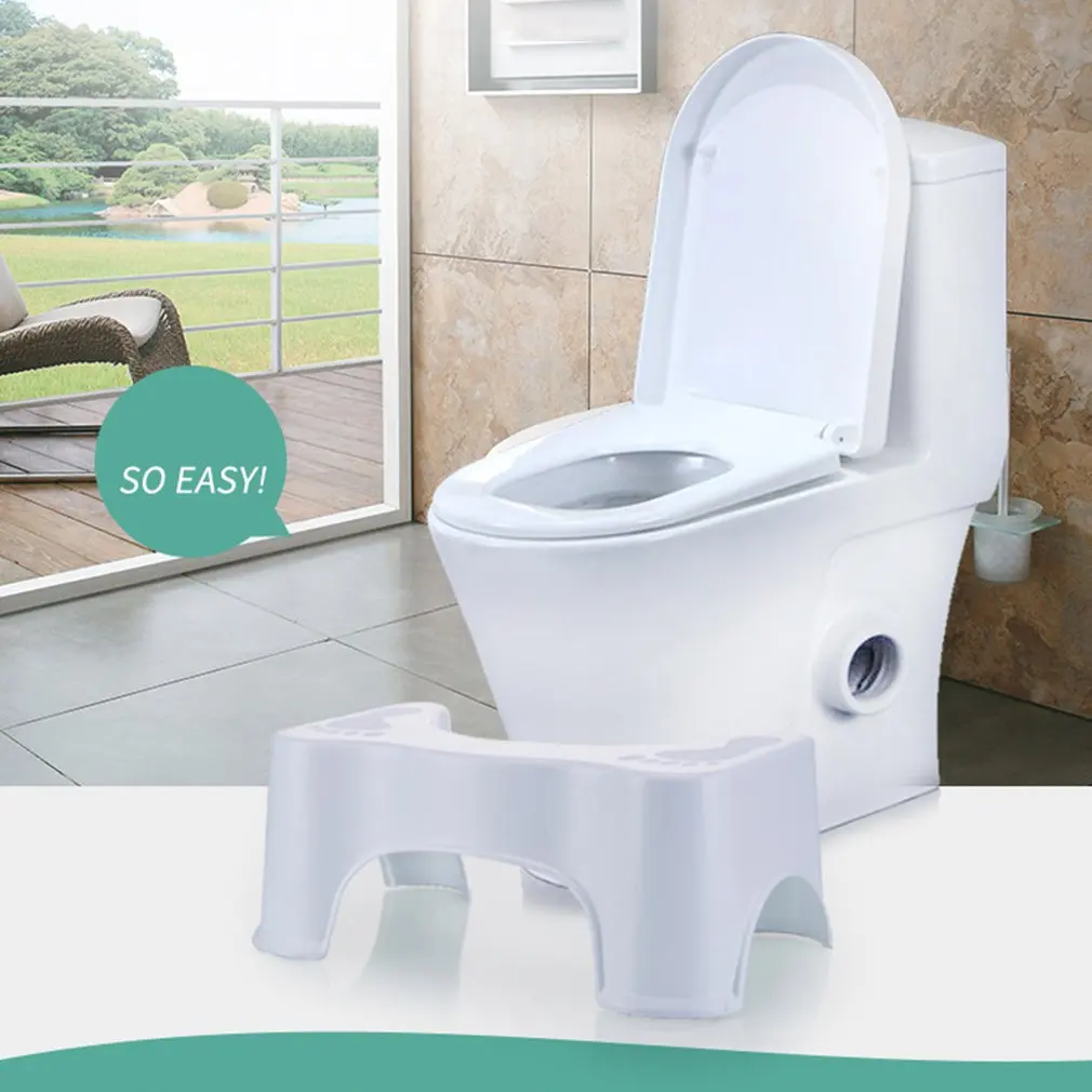 

New Bathroom Toilet Footstool Anti-Slip Foot Design Suitable for All Ages Bathroom Toilet Step Stools Household Tool