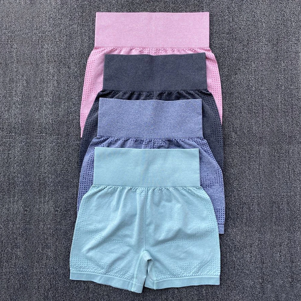 Шорты для спортзала женские штаны йоги бесшовные шорты с эффектом пуш ап фитнеса