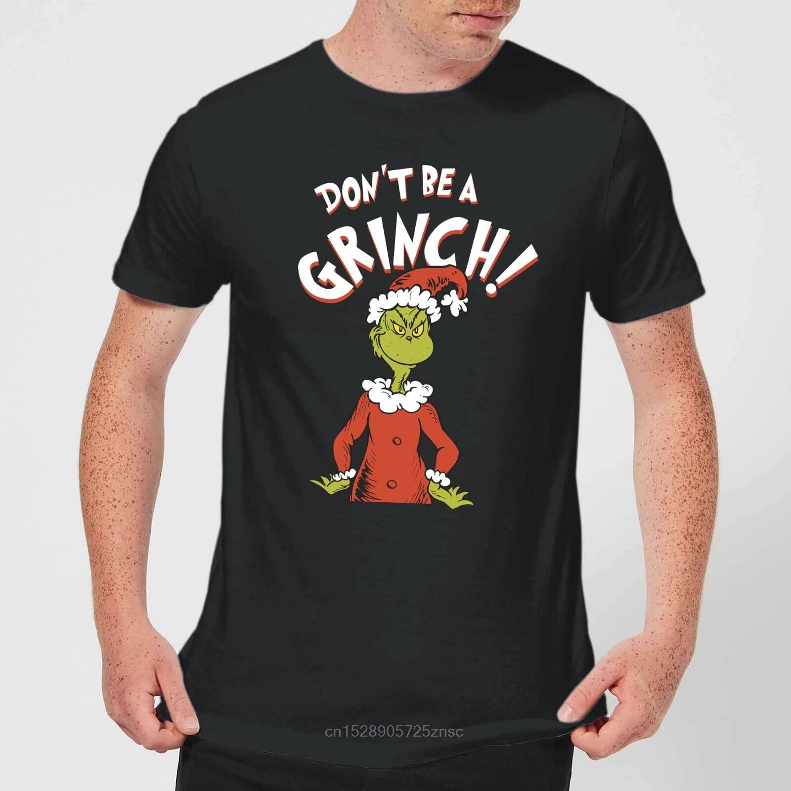 Мужская Рождественская Подарочная Футболка с принтом футболка надписью The Grinch Dont