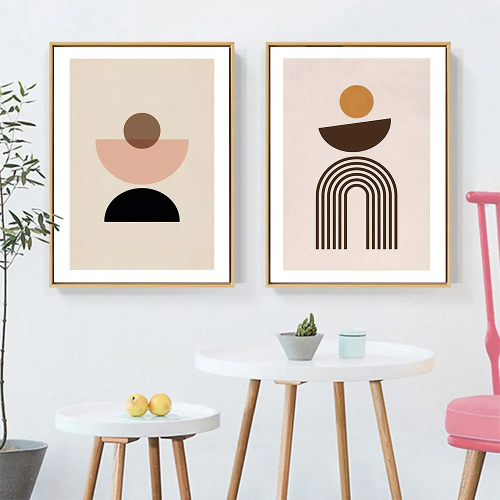 

Abstract Shapes Poster Arch Balance Canvas Painting Balance Forms Art Print Norbic Wall Picture For Living Room Home Decor
