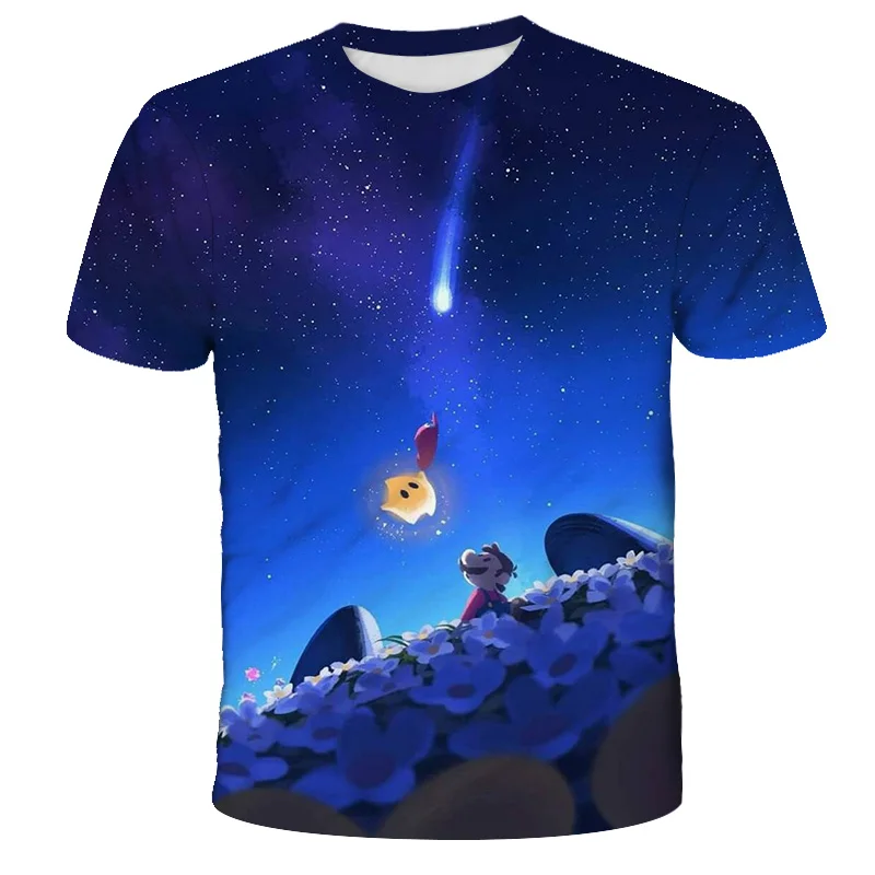 

2021 Boy Mario Supersonic Print Clothes Girl 3D Funny T-shirt Clothing Children Summer Clothing Kids Tee Baby Cartoon T-shirt