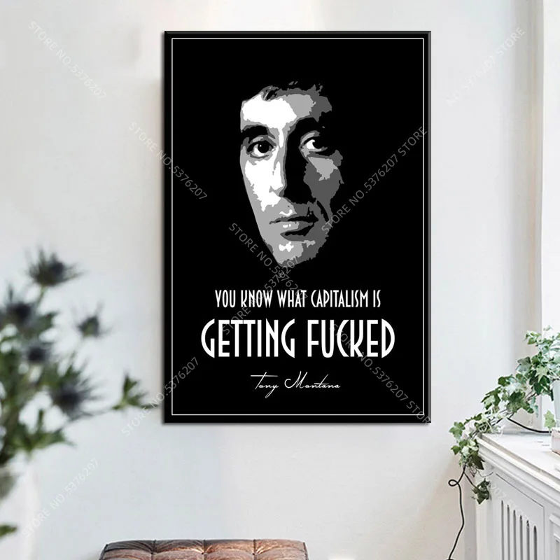 G714 художественное оформление фильма Крестный отец Тони Монтана Шелби семья