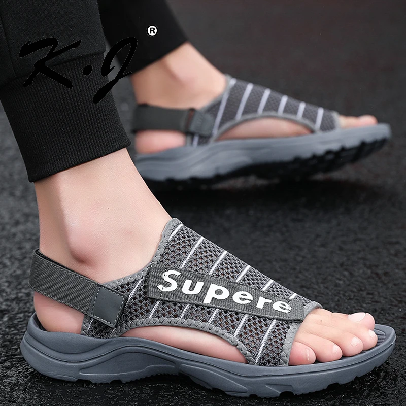 Summer Men's Sandals Beach Shoes Breathable Casual Lightweight Soft Bottom Outdoor Men | Обувь