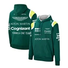 Толстовка F1 Aston Martin Team с капюшоном, мужская и женская спортивная толстовка для любителей экстремального спорта, Повседневная модная летняя куртка с капюшоном