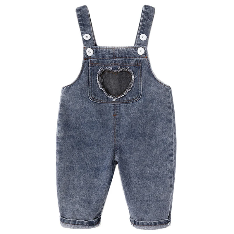 

Children Overall Jeans Pants Rompers for Boy Girl 2021 New Spring Autumn Cute Kids Baby Long Pant for Children Denim Jumpsuit