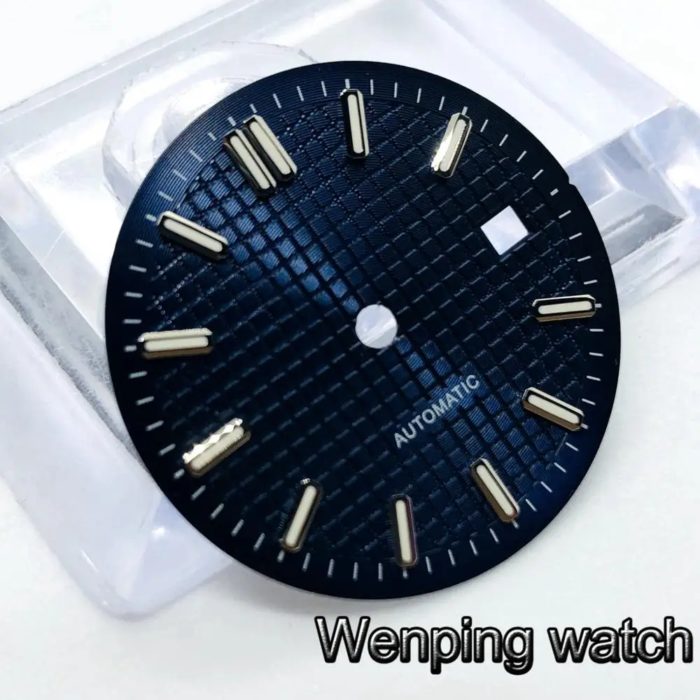 Циферблат Bliger для часов 31 мм стерильный черный синий серебристый серый подходит