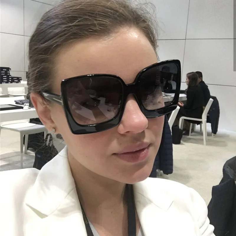 C4 GlossyBlack.Gray Австралийский стиль, сексуальные женские солнцезащитные очки кошачий глаз, 90 s, винтажные, большие оправы, леопардовые, солнцезащитные очки для женщин, для девушек, солнцезащитные очки, UV400 - Цвет линз: C4 GlossyBlack.Gray