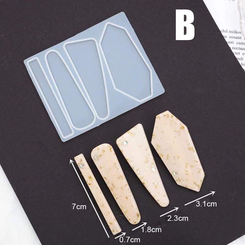 Силиконовая резиновая форма сделай сам шпилька для волос литье ювелирных
