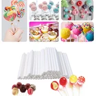 50100 шт.компл. безопасная пластиковая палочка для леденцов, палочки для выпечки тортов, палочки для шоколада, сахара, конфет, Lollypop, инструмент сделай сам 81015 см