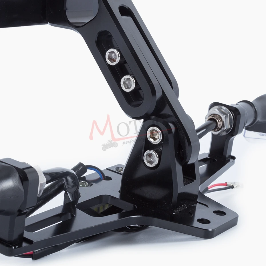 Универсальный алюминиевый мотоциклетный регулируемый угол Номерного Знака