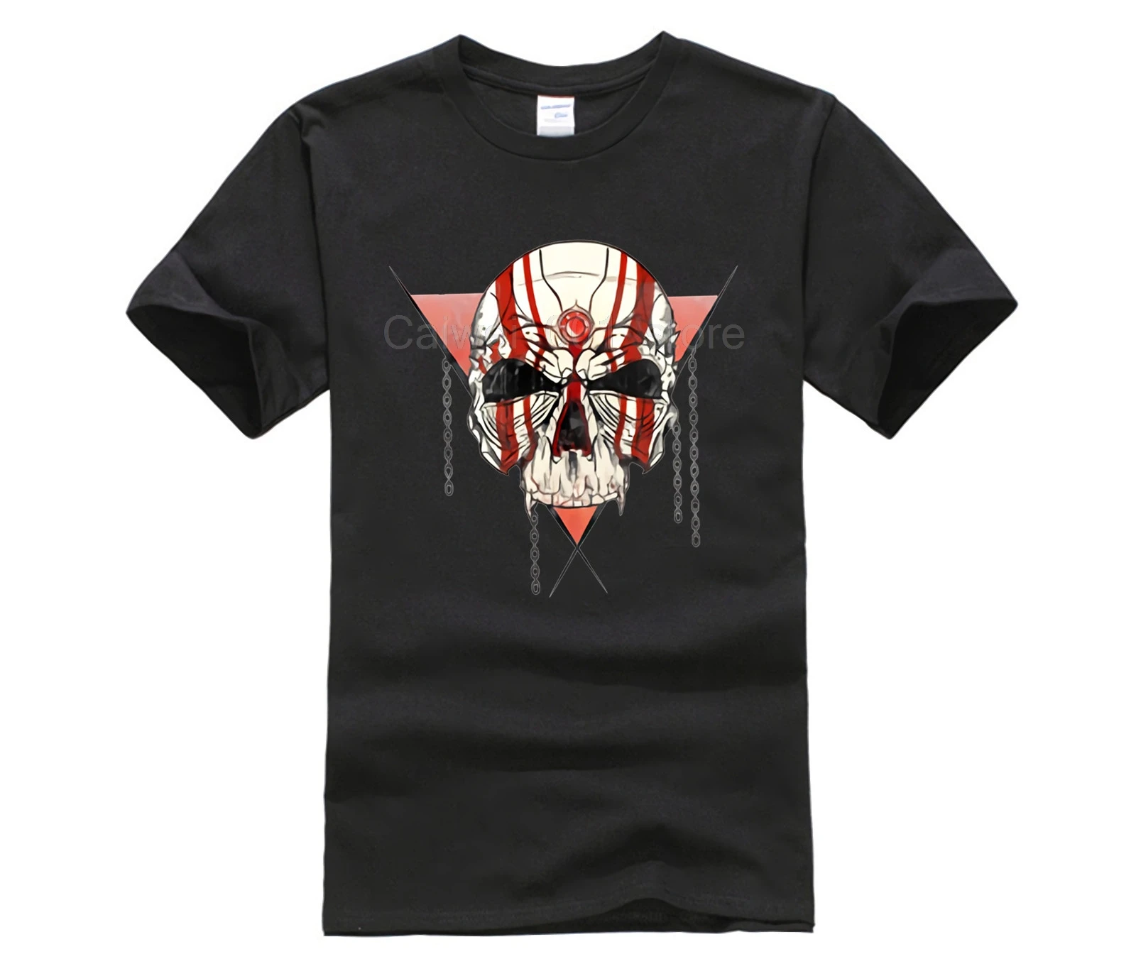 Индивидуальная футболка с рубиновым черепом (короткий рукав) крутая Мужская
