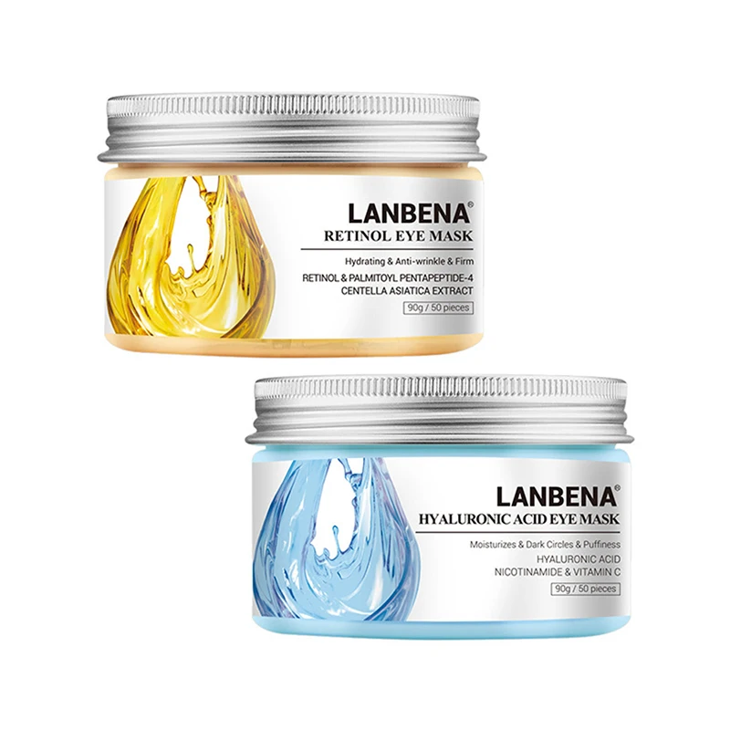 Патчи LANBENA с гиалуроновой кислотой VC для области вокруг глаз маска ретинолом
