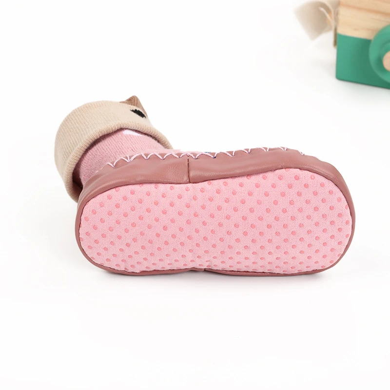 Детские носки на осень и зиму Осень зима махровая плотная детская обувь с