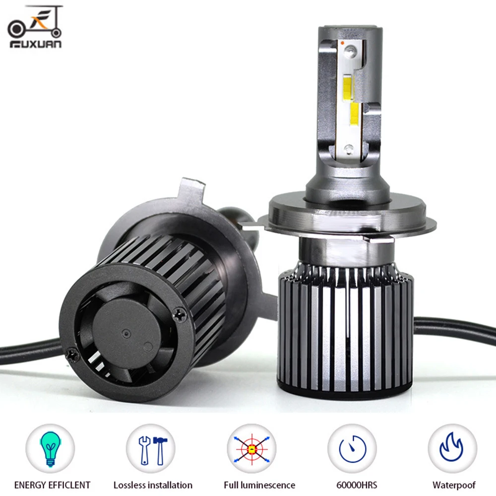 

FUXUAN 2Pcs F32 Super Bright Car Led Light H1 H7 Led Bulb H8 H9 H11 9005 HB3 Headlights Canbus 50W 6500K 12V Automobiles