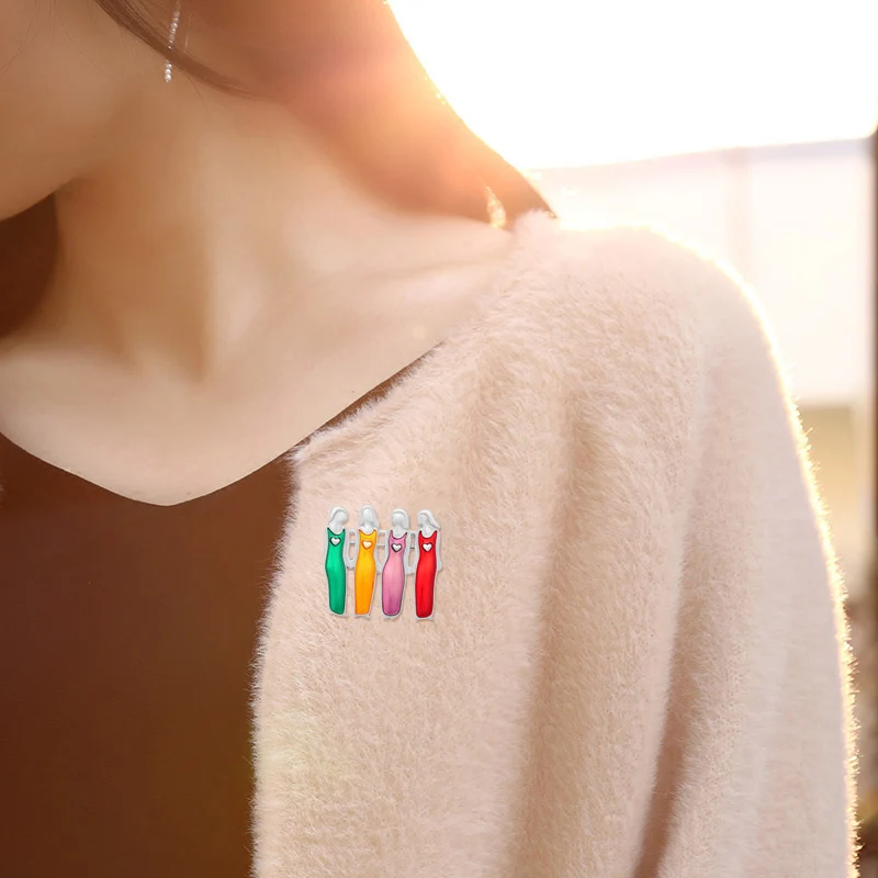 Брошь-булавка для сестер лучшие друзья ручной работы Рождественский подарок