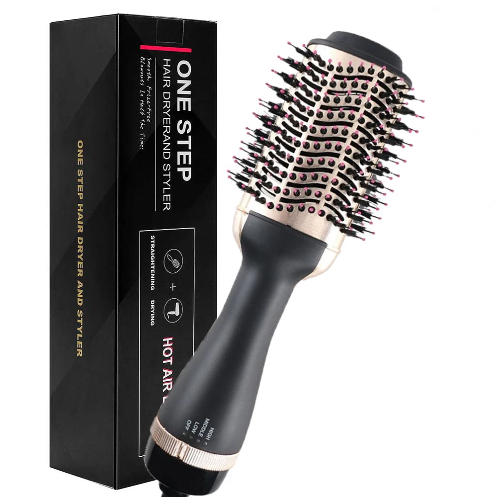 

2021 Hair Brush Hair Blower Brush One Step Hair Dryer and Volumizer Dryer Brush Heating Brush Blow Dryer Brush Hair Straightener