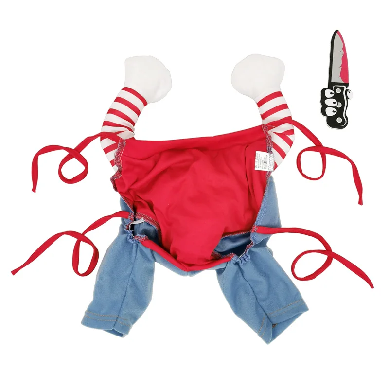 Одежда для домашних питомцев на Хэллоуин нож собак рождественский костюм