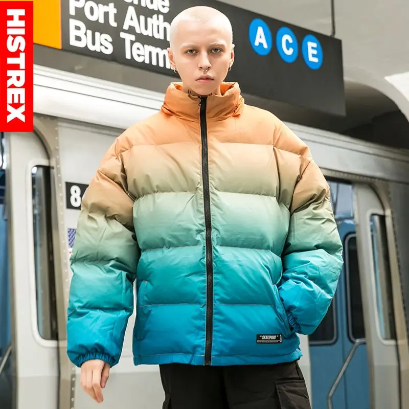 Мужская куртка с капюшоном в стиле хип-хоп зимняя уличная одежда 2022 парка