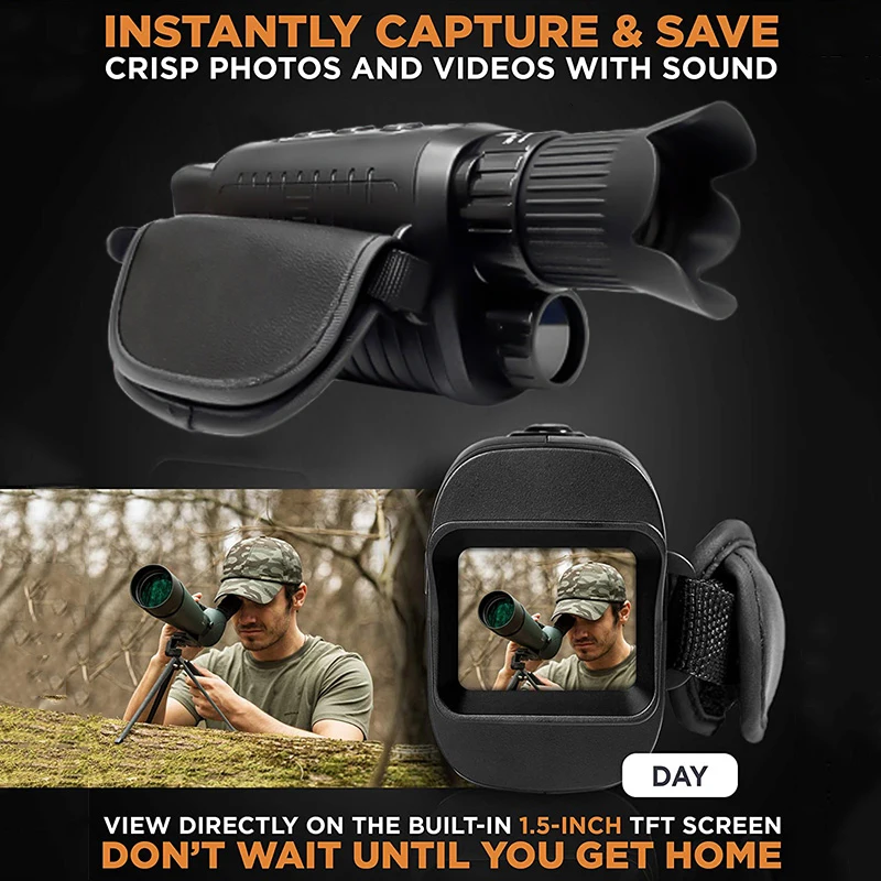 Монокулярная камера ночного видения HD инфракрасный прицел Цифровой телескоп
