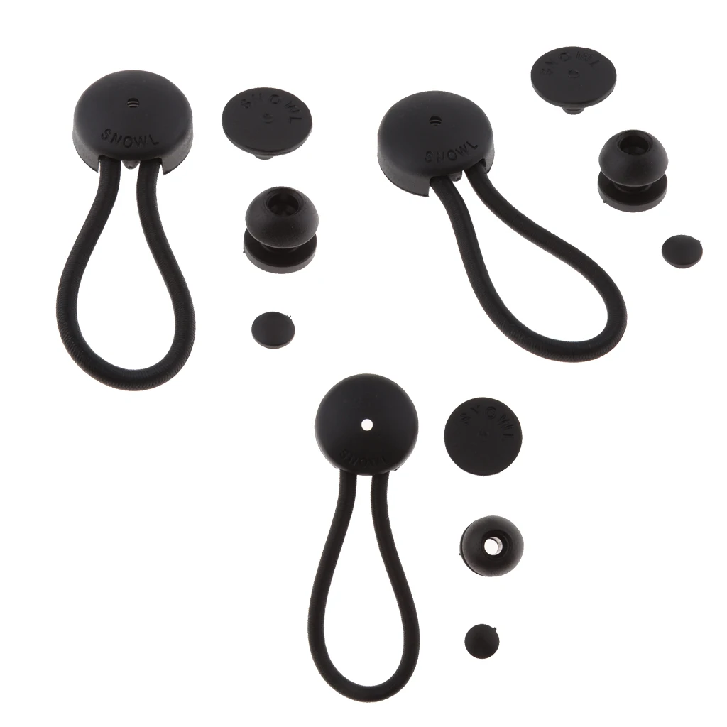 3 шт. черные шарики банджи шнур ремень брезентовый галстук|Морское оборудование| |