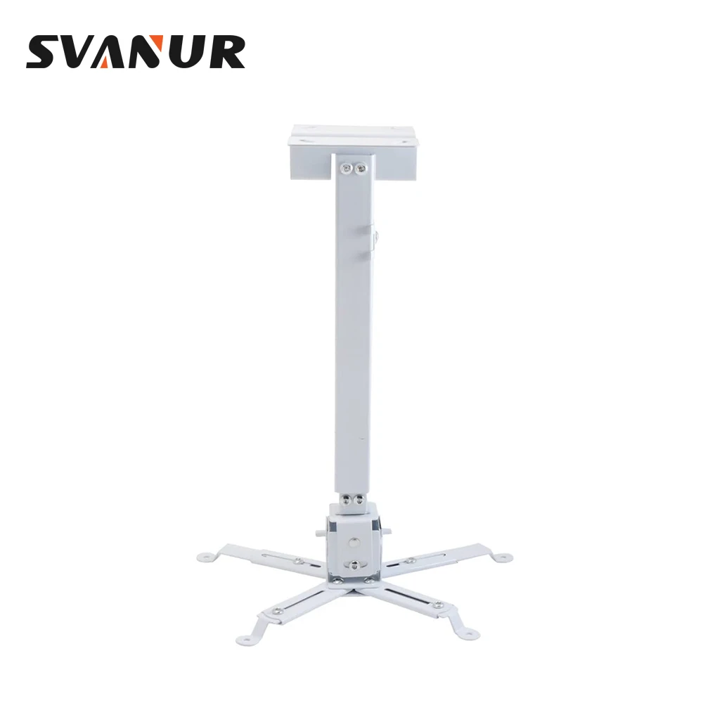 

SVANUR Adjustable Projector Wall Ceiling Mount Stand Projector Bracket Metal Holder Accessories for Universal Application