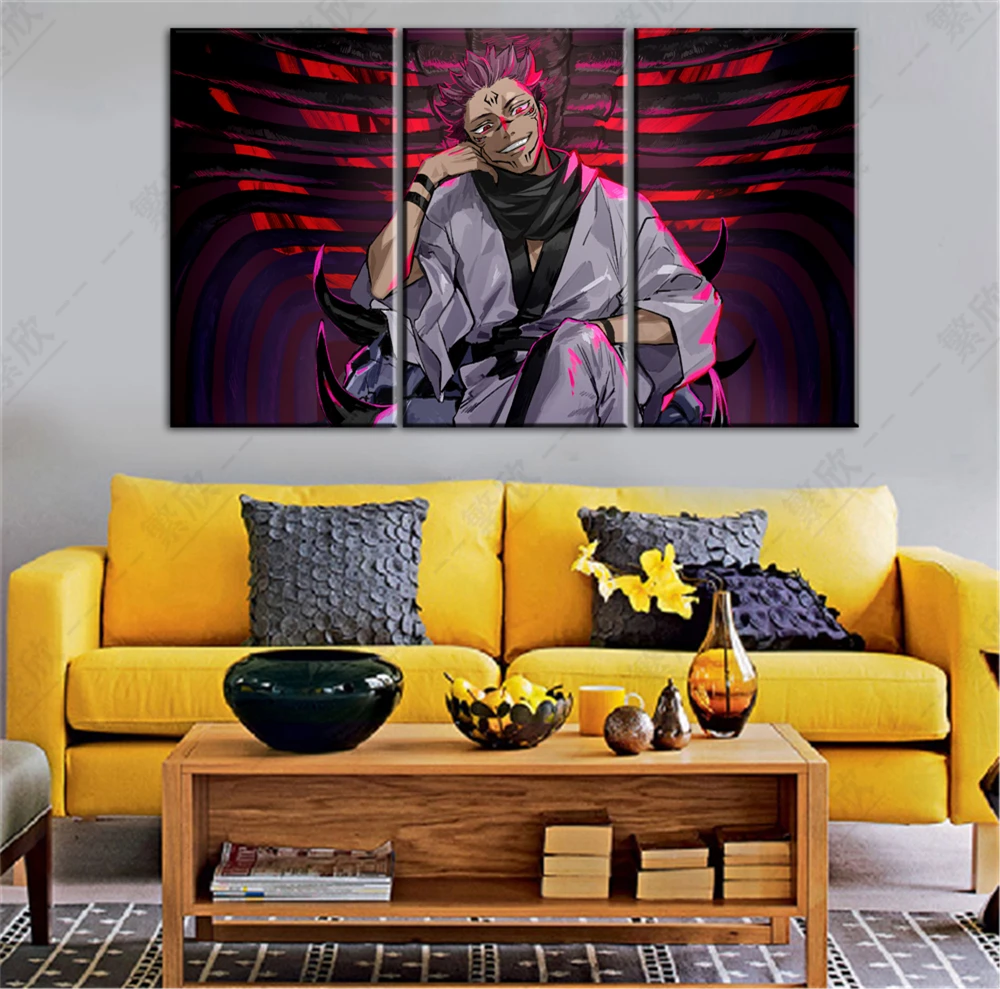 

Anime Jujutsu Kaisen Posters Wall Art Painting Itadori Yuji Ryomen Sukuna Home Living Room Decoration Pictures Home Decor