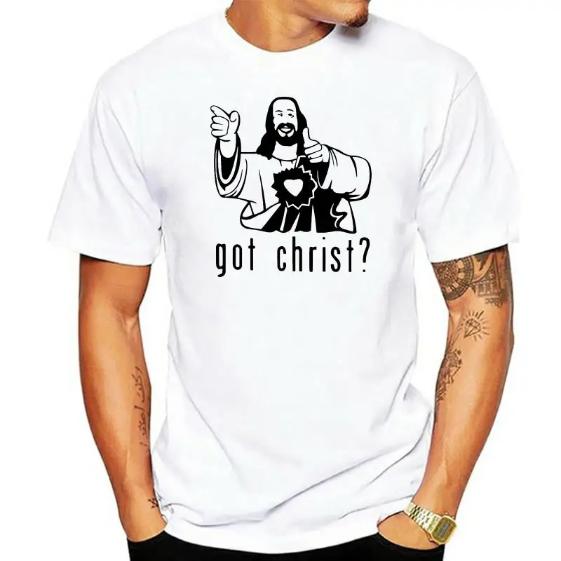 

Male Pre-Cotton Clothing 100% Cotton Short Got Christ Men Printed O-Neck Tee