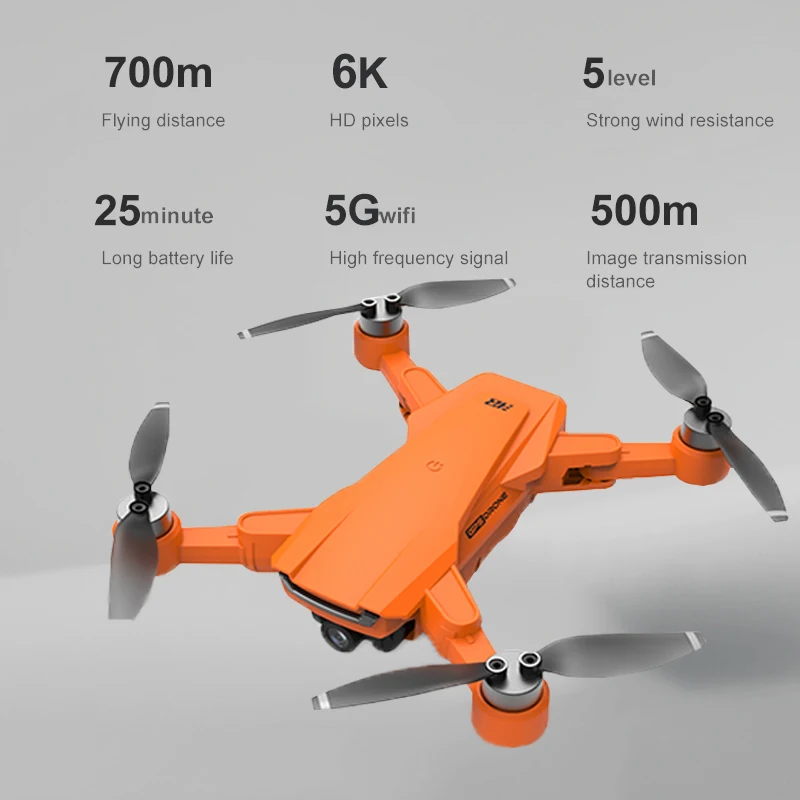 Складной Квадрокоптер I Camera 3 GPS 6K HD профессиональный Дрон с двойной камерой для