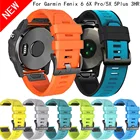 Ремешок QuickFit для Garmin Fenix 7 7X 6 6X Pro 5X 5 Plus 3HR, силиконовый ремешок Forerunner 945 935, сменный Браслет 2226 мм Correa